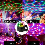 VoiceControlled RGB Disco Ball with Remote PartyReady