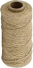 Jute Rope/String 300ft/(100 Yards) 2mm 3 ply Natural Twine String Durable Industrial Packing Materials for Artworks, DIY Crafts, Gift Wrapping Twine，Wedding，Christmas/Festival Decoration (1)