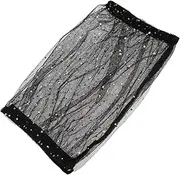 EXAOMBLE Bird Cage Mesh Birdcage Canopy Splash-Proof Birdcage Cover Bird Cage Seed Catcher Birdbath Bowl Crow Net Feeder Nests Rabbit Deterrent Catcher Guard Net Prevent Parrot Black Gauze