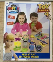 Toy Story 4 Mold N Play 3D Figure Maker Cra-Z-Art Softee Dough Disney Bo & Buzz