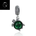 Sterling Silver 925 Sea Turtle Charm Animal Tortoise Pendant for Bracelets