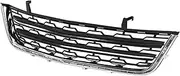Front Bumper Lower Grille, 20983791 Universal Electroplated Frame Black Strip Scratch Proof Weather Resistant Lower Bumper Grille Trim Replacement for Vehicle