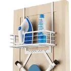 Ironing Board Hanger, Over The Door Ironing Board Holder Door Mount with Stor...