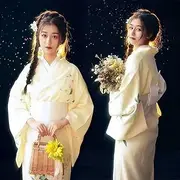 [JIMINISO] Kimonos for Women Japanese Traditional Kimono Cosplay Dress Geisha Yukata Summer Long Robe Femme Photography Clothes