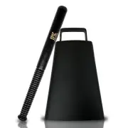 Cow bell with Handle 7 inches and 11” Cowbell Beater Stick - Made of Steel - ...