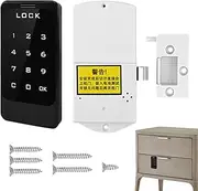 Digital Touch Keypad Lock, Electronic Drawer Lock Password Cabinet Lock, Digital Keyless Keypad Lock Security Lock for Gym & Supermarkets