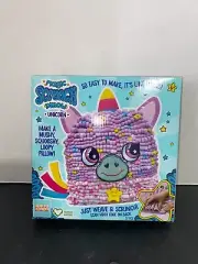 Bright Stripes Magic Scrunch Pillow Making Kit - DIY Pillow Kit for Kids Unicorn