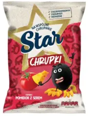 STAR CHIPS - TOMATO & CHEESE FLAVOUR - LIMITED - 125G - CORN CHIPS