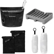 6-Piece Bar Soap Accessories One Travel Container Portable Holder Case a Self