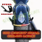 Victory Gunner SMOKED LED Integrated Light Bar w Brake Rear Turn Signals