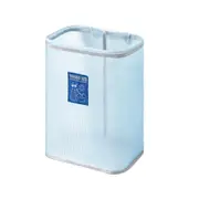 2Pcs Wall Mounted Breathable Laundry Basket Foldable Mesh Structure Clothes Storage Bag