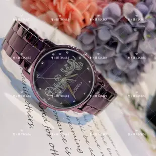 [寶の舖TAKARA] 鋼帶錶 大馬車LOGO鋼錶 COACH 正品 手錶 錶 黑色 紫色 14502925 男女通用