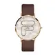 【FILA 斐樂】大理石LOGO造型手錶-質感棕/38-192-004/台灣總代理公司貨享半年保固