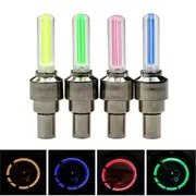 Augro 4 Pack LED Bike Wheel Lights, 4 Colors Waterproof Front & Rear Wheel LED Valve Caps, LED Bike Wheel Safety Lights