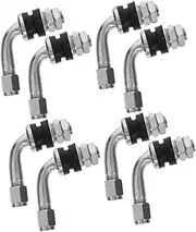 Valve Stem Extenders for Wheels 8pcs 90 Degree Bend Valve Extensions for Motorcycle Scooter Bicycle