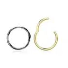 Segment Ring Clicker Hinge Nose Ring Lip Piercing Septum Ear Piercing Z569