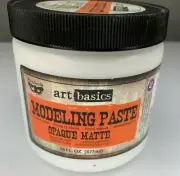 Finnabair Art Basics Modeling Paste -16oz - Opaque Matte