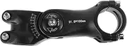 Abaodam Road Bike Handlebar Stem Aluminum Risers Adjustable Handlebar Stem Handlebar Riser Ergonomic Stems Straight Mountain Bike Stem Bike Riser Handlebar Stem Riser Lightweight Black