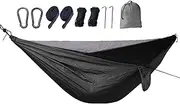 Camping Hammock with Net, Hammock and Fly Net | Outdoor Lightweight Sleeping Net | Multifunctional Camping Hammock with Fly Mesh, Accessories for Hiking Backyard Beach