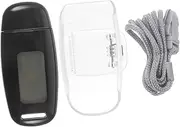 jojofuny 1 Set Walking Pedometer Steps Stair Monitor Talking Step Stools for Adults Step Counter Platform Pedometers Portable Carabiner Tracker Pedometer for Walking Rate Simple Black Abs