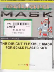 EDUEX1064 1:48 Eduard Mask - MS.406C1 (DRW kit)