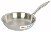 Vinod Triply Stainless Steel Fry pan/Skillet/Frying 20 cm Induction Compatible