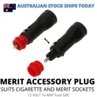 10 x Merit Hella Universal Cigarette Lighter Plug Adaptor 12V 16A Caravan,Fridge