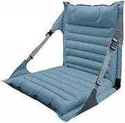 Floor Chair with Back Support,Inflatable Folding Seats Lightweight Outdoor Relaxing Chair,Equipped with Storage Bag,for Camping Beach(Blue)