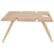 Maine & Crawford Tulum 4-Person Foldable 50x30cm Portable Picnic Table Natural