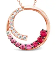 Le Vian 14K Rose Gold 1.11 ct. tw. Ruby Pink Sapphire Pendant Necklace