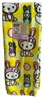 Hello Kitty Easter Egg Pink Bunnies 50 x 70" Yellow Throw Blanket Checkered NWT