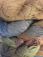 Blue Heron Yarns Ocean Vest kit in "Pika"