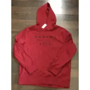 Banana Republic Print Pull-over Hoodie Mens XL Soft Comfort