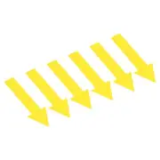 4x1.2" Arrow Sticker Directional Sign PVC Adhesive Floor Decal, Yellow 90pcs