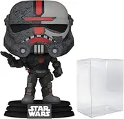 POP Star Wars: Bad Batch - Hunter Funko Pop! Vinyl Figure (Bundled with Compatible Pop Box Protector Case), Multicolored, 3.75 inches