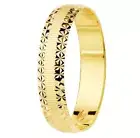 Engagement Gold 18k 750 Mls. Stretch Marks And Estrellas. 4 MM Measure 25