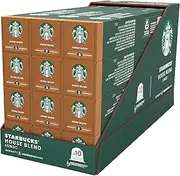 [STARBUCKS] by Nespresso House Blend Lungo Medium Roast 10 Coffee Pods (120 Count, Pack of 12)