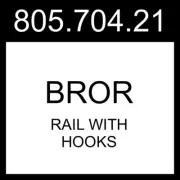 IKEA BROR Rail With Hooks Black 805.704.21