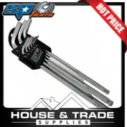SP Tools Allen Keys 9 Piece Magnetic SAE Key Set Chrome SP34512