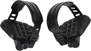 Indoor Bike Pedals Replacement Adjustable Straps for Fitness Cycling Accessories Black Square
