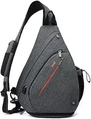 TUDEQU Sling Backpack,8 Pockets One Strap Backpack for Men Large Sling Bag,19L Single Strap Backpack for Men