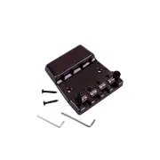 Ogdni 4 String Fixed Bass Guitar Bridge Tool Set Hardtail Saddle Bridge for Bass