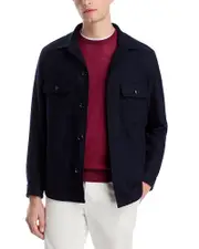 Boss Carper Wool & Nylon Relaxed Fit Shirt Jacket