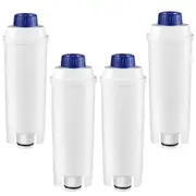 4 Replacement Water Filters for Delonghi DLSC002/Magnifica S/Magnifica Evo/Dinamica Plus/Cappuccino/Maestosa/PrimaDonna Soul Coffee Machine