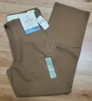 Dockers Men's The Clean Khaki Straight Flat Front Pants- (Brown,SZ33 X 30) NWT!