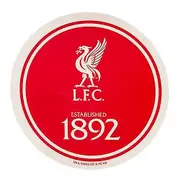 Liverpool FC Crest Car Sticker Red/White One Size