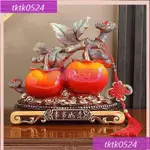 新款 柿柿如意柿子擺件 葫蘆擺件 客廳擺飾 裝飾品擺件 風水擺飾 玄關擺件 傢居擺件