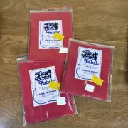 3~Cross Stitch Fabric by Regency AIDA 14 Count 12" x 18" ~RED
