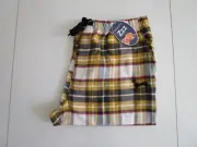 Peter Alexander Men's Mustard Tartan Check Flannelette Pyjama Pants Size XL