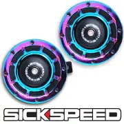 SICKSPEED NEO CHROME SUPER LOUD GRILLE MOUNT ELECTRIC BLAST TONE HORN SLINGSHOT
